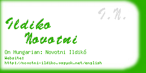 ildiko novotni business card