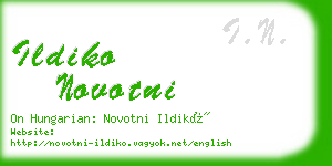 ildiko novotni business card